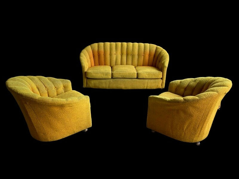 Art deco three piece suite, 1930s – A rare vintage treasure