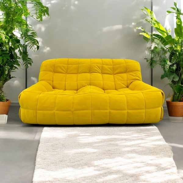 Vintage yellow kashima two seater sofa by m.ducaroy for ligne roset – A rare vintage treasure