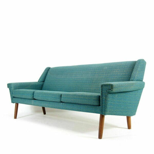 Retro vintage danish modern wool 2 seater seat sofa mid century 50s 60s 70s teak – A rare vintage treasure