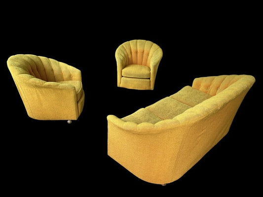 Art deco three piece suite, 1930s – A rare vintage treasure
