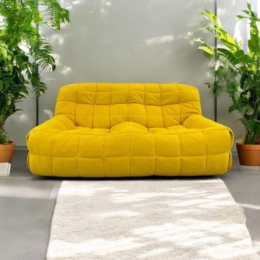 Vintage yellow kashima two seater sofa by m.ducaroy for ligne roset – A rare vintage treasure