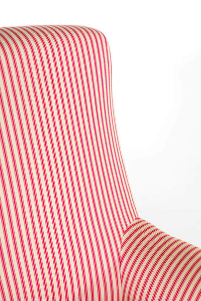 French candy stripe armchair, 1800s – A rare vintage treasure