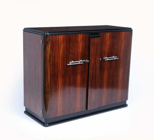 French art deco sideboard in macassar ebony – A rare vintage treasure
